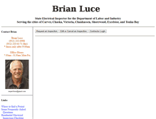 Tablet Screenshot of brianluceinspections.com
